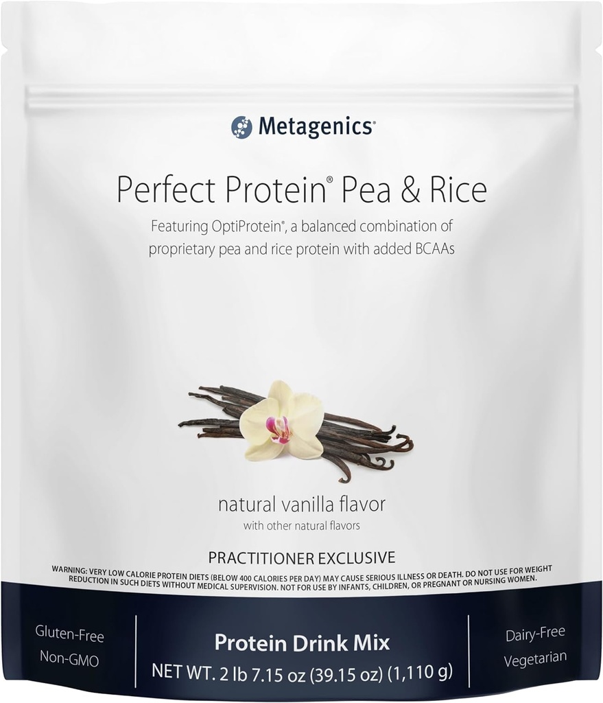 Metagenics Perfect Protein - Vanilla Pea & Rice - 30 Servings